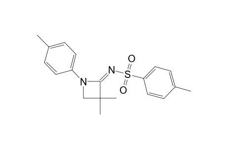 (NE)-N-[3,3-dimethyl-1-(4-methylphenyl)-2-azetidinylidene]-4-methylbenzenesulfonamide
