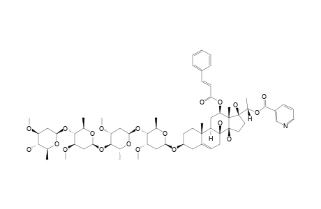 GAGAMININ-3-O-BETA-D-OLEANDROPYRANOSYL-(1->4)-BETA-D-OLEANDROPYRANOSYL-(1->4)-BETA-D-CYMAROPYRANOSYL-(1->4)-BETA-D-CYMAROPYRANOSIDE