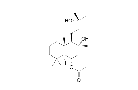 (+)-(1S,3R,4R,4aS,8aS)-3-Hydroxy-4-((3S)-3-hydroxy-3-methyl-4-pentenyl)-3,4a,8,8-tetramethyl-decahydro-1-naphthalenyl acetate