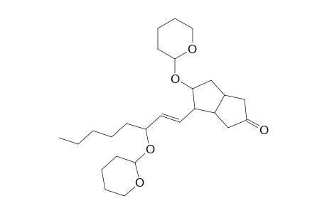 Hexahydro-5-[(tetrahydro-2H-pyran-2'-yl)oxy]-4-(3''-(tetrahydro-pyran-2"'-yl)oxy-1"-octenyl]-2(1H)-pentalenone
