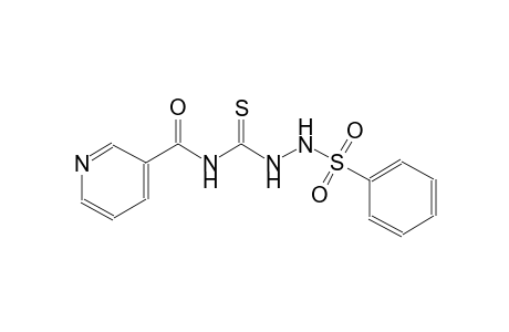 N-{[2-(phenylsulfonyl)hydrazino]carbothioyl}nicotinamide