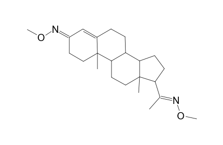 Pregn-4-ene-3,20-dione, bis(O-methyloxime)