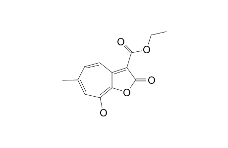 ETHYL-8-HYDROXY-6-METHYL-2-OXO-2H-CYCLOHEPTA-[B]-FURAN-3-CARBOXYLATE