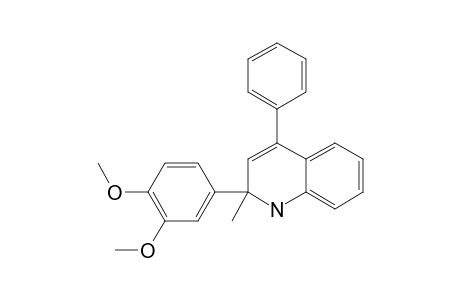 (+/-)-2-(3,4-DIMETHOXYPHENYL)-1,2-DIHYDRO-2-METHYL-4-PHENYLQUINOLINE