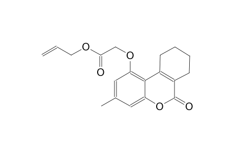 acetic acid, [(7,8,9,10-tetrahydro-3-methyl-6-oxo-6H-dibenzo[b,d]pyran-1-yl)oxy]-, 2-propenyl ester