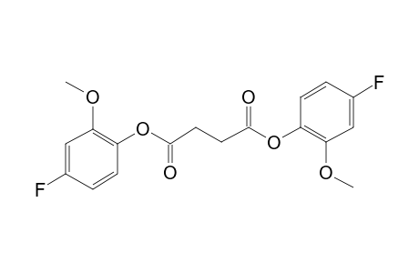 Succinic acid, di(4-fluoro-2-methoxyphenyl) ester