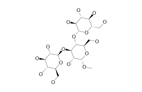 BETA-D-GLUCOPYRANOSYL-(1->3)-[BETA-D-GLUCOPYRANOSYL-(1->4)]-1-O-METHYL-ALPHA-D-GLUCOPYRANOSIDE
