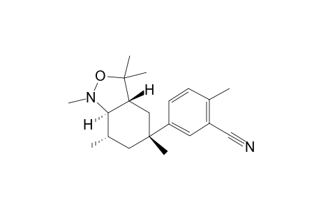rac-2-methyl-5-((3aR,5R,7S,7aR)-1,3,3,5,7-pentamethyloctahydrobenzo[c]isoxazole-5-yl)benzonitrile
