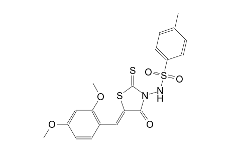 N-[(5Z)-5-(2,4-dimethoxybenzylidene)-4-oxo-2-thioxo-1,3-thiazolidin-3-yl]-4-methylbenzenesulfonamide