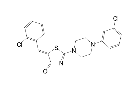 (5Z)-5-(2-chlorobenzylidene)-2-[4-(3-chlorophenyl)-1-piperazinyl]-1,3-thiazol-4(5H)-one