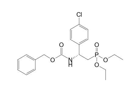 (phenylmethyl) N-[(1R)-1-(4-chlorophenyl)-2-diethoxyphosphoryl-ethyl]carbamate