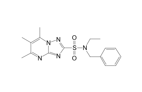 N-benzyl-N-ethyl-5,6,7-trimethyl-[1,2,4]triazolo[1,5-a]pyrimidine-2-sulfonamide