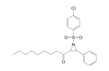 N-(4-Chlorobenzenesulfonyl)-2-(1-oxononyl)-3-phenylaziridine
