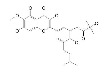 DODOVISCIN_D;2-{3-[(2-S)-2,3-DIHYDROXY-3-METHYLBUTYL]-5-(3-METHYL-2-BUTEN-1-YL)-4-HYDROXYPHENYL}-3,6-DIMETHOXY-
