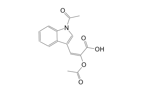(2E)-3-(1-acetyl-1H-indol-3-yl)-2-(acetyloxy)-2-propenoic acid