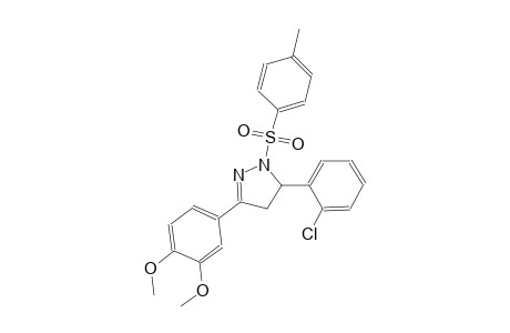 5-(2-chlorophenyl)-3-(3,4-dimethoxyphenyl)-1-[(4-methylphenyl)sulfonyl]-4,5-dihydro-1H-pyrazole