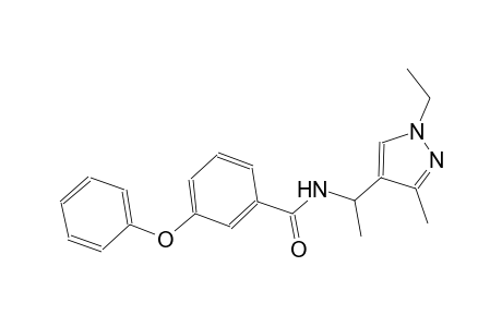 N-[1-(1-ethyl-3-methyl-1H-pyrazol-4-yl)ethyl]-3-phenoxybenzamide