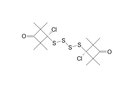 BIS-(1-CHLORO-2,2,4,4-TETRAMETHYL-3-OXOCYCLOBUTAN-1-YL)-TETRASULFIDE