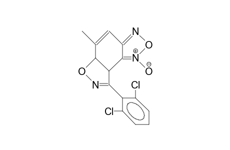 3b,6a-Dihydro-7-methyl-4-(2,6-dichloro-phenyl)-oxazolo(4,5-E)(2,1,3)-benzoxadiazole 3-oxide