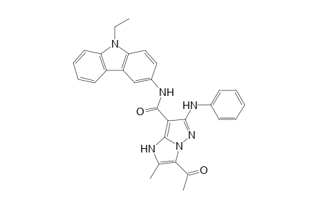 3-Acetyl-N-(9-ethyl-9H-carbazol-3-yl)-2-methyl-6-(phenylamino)-3H-imidazo [1,2-b]pyrazole-7-carboxamide