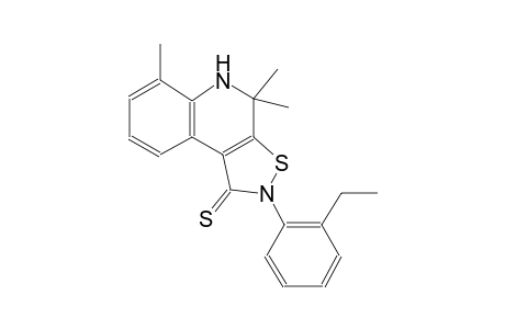 2-(2-ethylphenyl)-4,4,6-trimethyl-4,5-dihydroisothiazolo[5,4-c]quinoline-1(2H)-thione