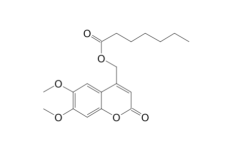 Heptanoic acid, 6,7-dimethoxy-2-oxo-2H-chromen-4-ylmethyl ester