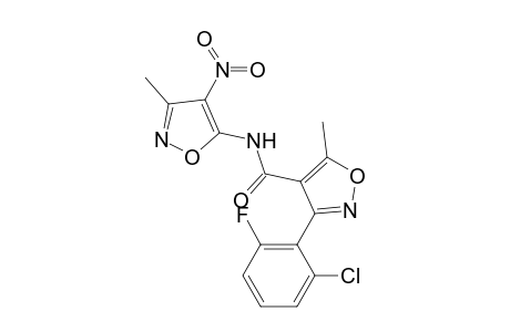 3-(2-Chloro-6-fluorophenyl)-5-methyl-N-(3-methyl-4-nitro-5-isoxazolyl)-4-isoxazolecarboxamide