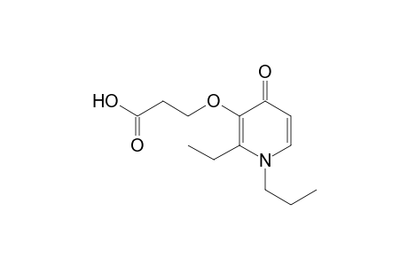 3-(2-ethyl-4-oxidanylidene-1-propyl-pyridin-3-yl)oxypropanoic acid