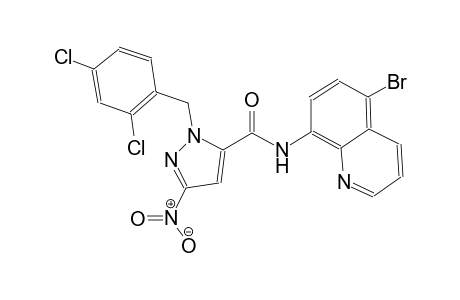 N-(5-bromo-8-quinolinyl)-1-(2,4-dichlorobenzyl)-3-nitro-1H-pyrazole-5-carboxamide