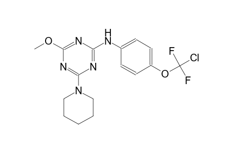 N-[4-[chloranyl-bis(fluoranyl)methoxy]phenyl]-4-methoxy-6-piperidin-1-yl-1,3,5-triazin-2-amine