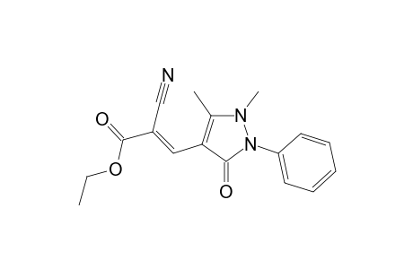Ethyl-2-cyano-3-(1,5-dimethyl-3-oxo-2-phenyl-2,3-dihydro-1H-pyrazol-4-yl)acrylate