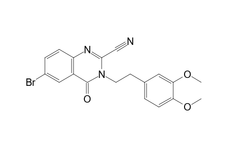 6-Bromo-3,4-dihydro-3-(3,4-dimethoxyphenethyl)-4-oxoquinazoline-2-carbonitrile
