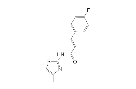 (2E)-3-(4-fluorophenyl)-N-(4-methyl-1,3-thiazol-2-yl)-2-propenamide