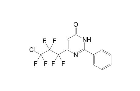 6-(.omega.-Chlorohexafluoropropyl)-2-phenylpyrimidin-4(3H)-one