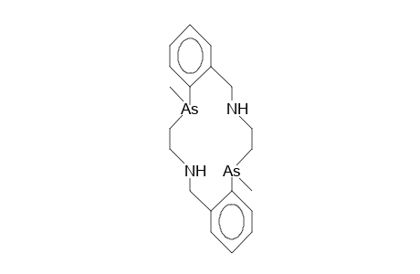(9R,18R)-5,67,8,9,14,15,16,17,18-Decahydro-9,18-dimethyl-dibenzo(E,J)(1,8,4,11)diaza-diarsa-cyclotetradecine