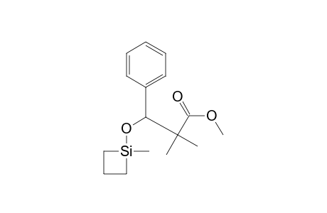 2,2-dimethyl-3-(1-methylsiletan-1-yl)oxy-3-phenyl-propionic acid methyl ester