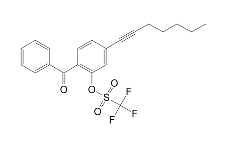 2-Benzoyl-5-(hept-1-ynyl)phenyl Trifluoromethanesulfonate