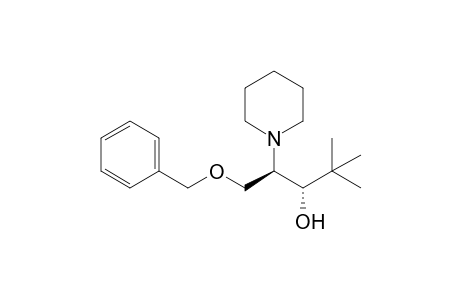(2R,3S)-1-benzoxy-4,4-dimethyl-2-piperidino-pentan-3-ol