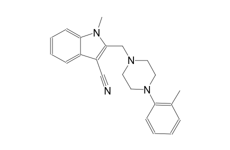 1H-indole-3-carbonitrile, 1-methyl-2-[[4-(2-methylphenyl)-1-piperazinyl]methyl]-