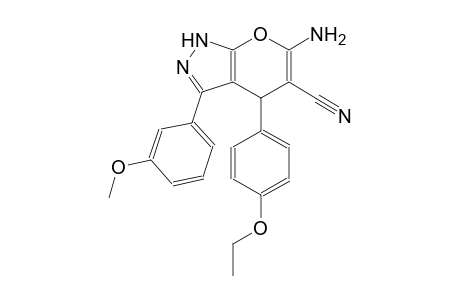 6-amino-4-(4-ethoxyphenyl)-3-(3-methoxyphenyl)-1,4-dihydropyrano[2,3-c]pyrazole-5-carbonitrile