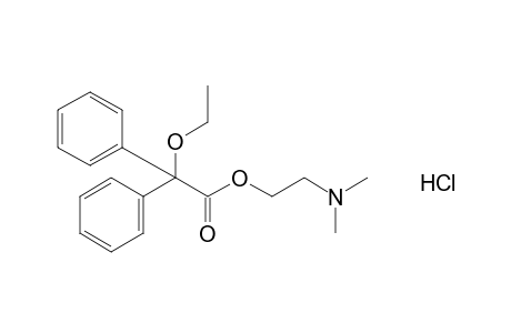 diphenylethoxyacetic acid, 2-(dimethylamino)ethyl ester, hydrochloride