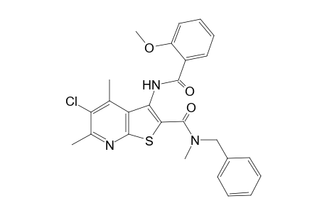Thieno[2,3-b]pyridine-2-carboxamide, 5-chloro-3-[(2-methoxybenzoyl)amino]-N,4,6-trimethyl-N-(phenylmethyl)-