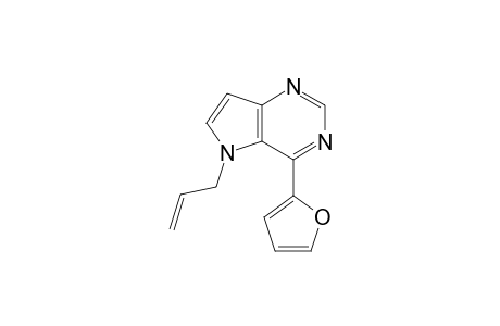 5-Allyl-4-(2-furyl)-5H-pyrrolo[3,2-d]pyrimidine