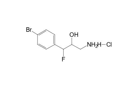 3-Fluoro-3-(p-bromophenyl)-2-hydroxypropylamine - Hydrochloride