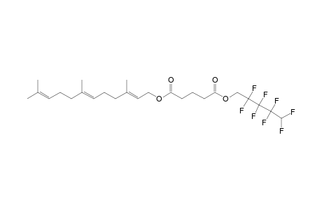 Glutaric acid, 2,2,3,3,4,4,5,5-octafluoropentyl farnesyl ester