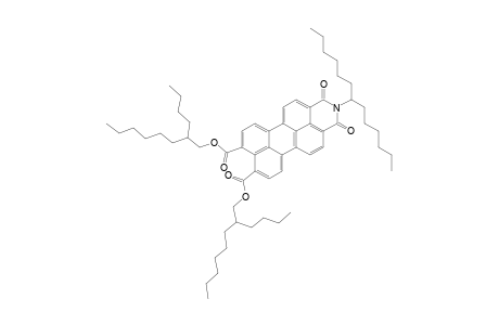 9,10-Bis(2-butyloctyloxycarbonyl)-N-(1-hexylheptyl)perylene-3,4-dicarboximide