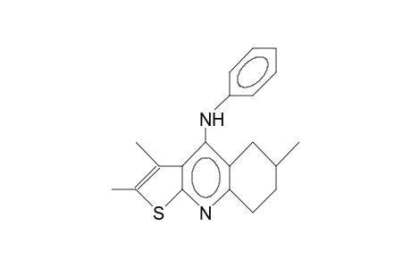 2,3,6-Trimethyl-4-anilino-5,6,7,8-tetrahydro-thieno(2,3-B)quinoline