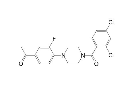 1-(4-[4-(2,4-Dichlorobenzoyl)-1-piperazinyl]-3-fluorophenyl)ethanone