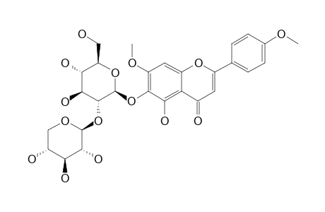 7,4'-O-DIMETHYL-SCUTELLAREIN-6-SAMBUBIOSIDE
