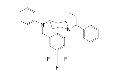 N-(3-Trifluoromethylbenzyl)-N-phenyl-1-(1-phenylpropan-1-yl)piperidin-4-amine
